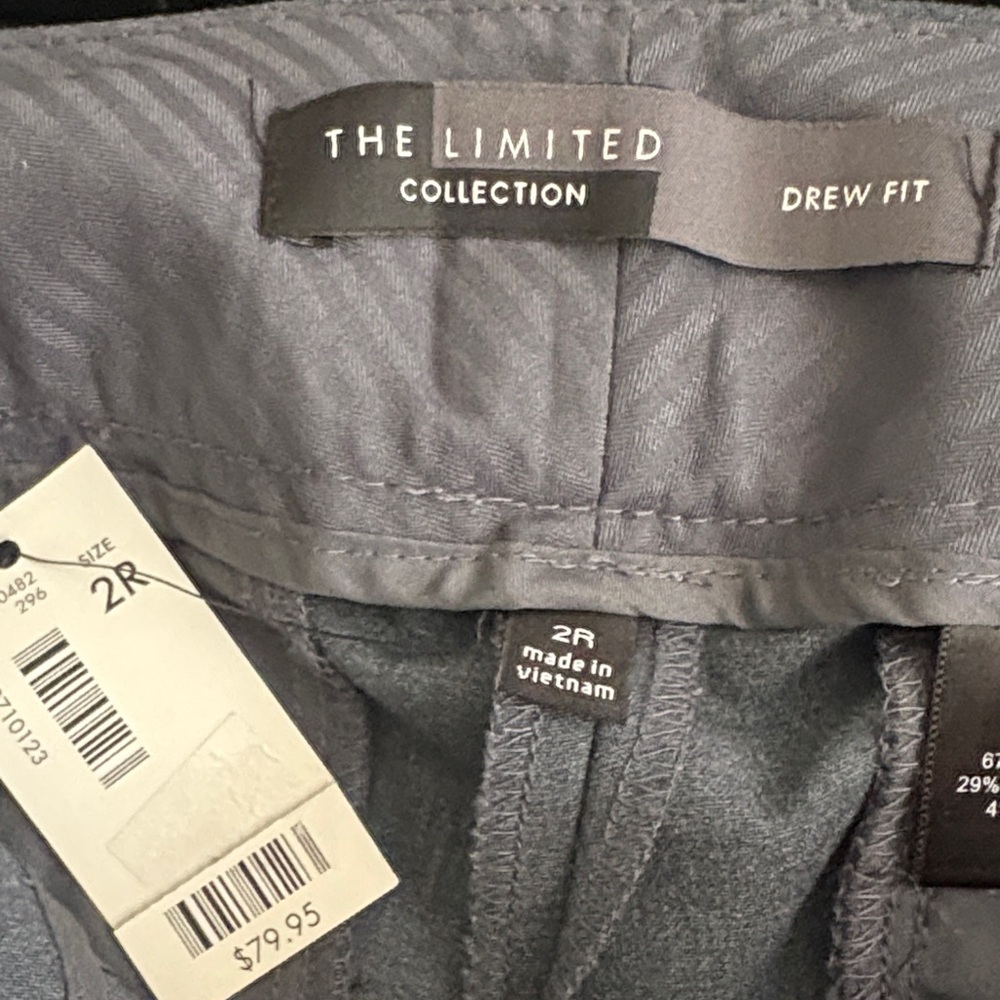 NWT Women's The limited grey straight leg dress pants 2R - Picture 3 of 5